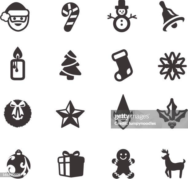 christmas symbols - pixie stock illustrations