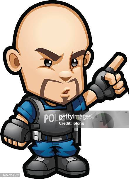 police - combat training stock illustrations