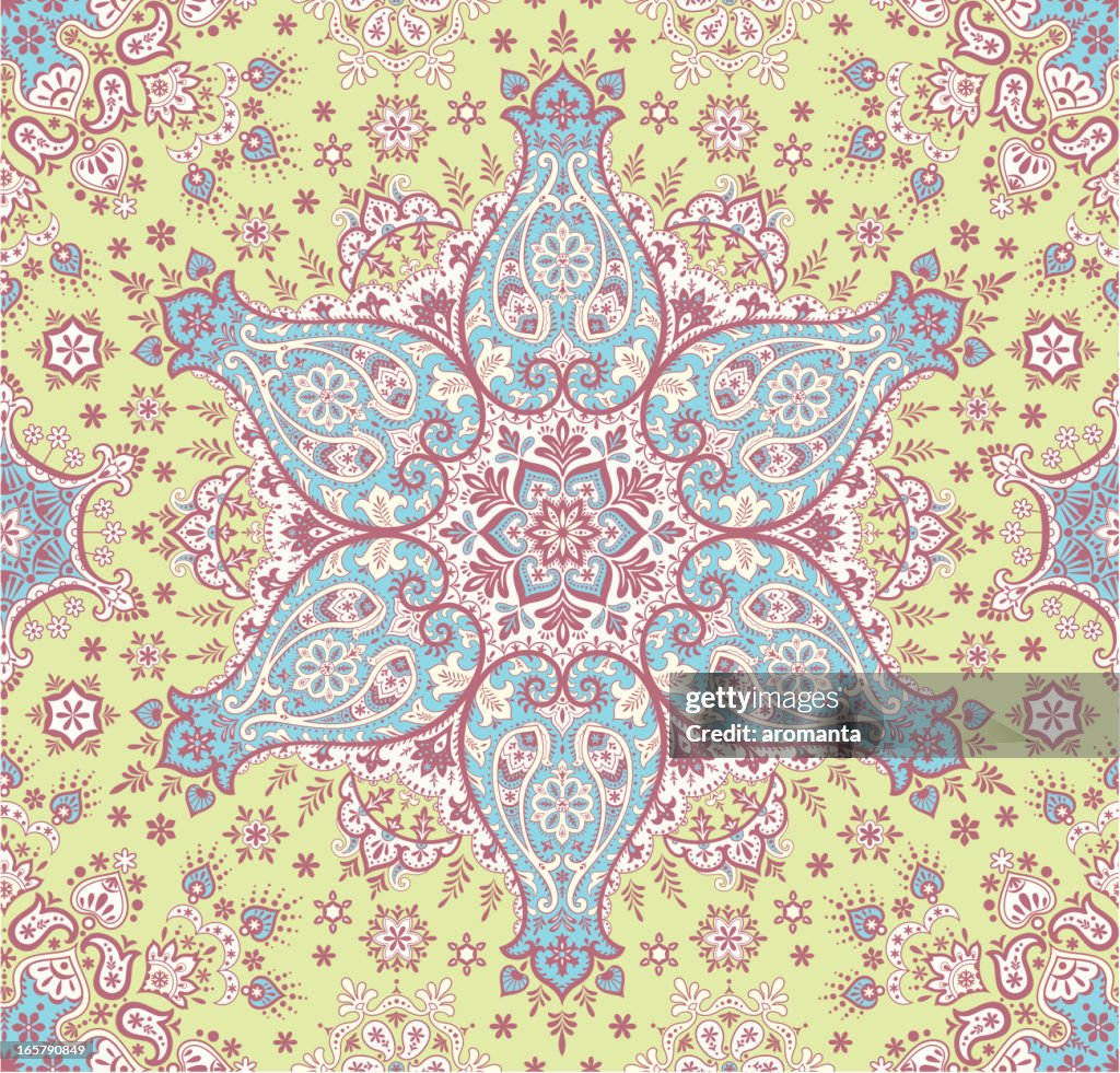 Seamless Verão paisley