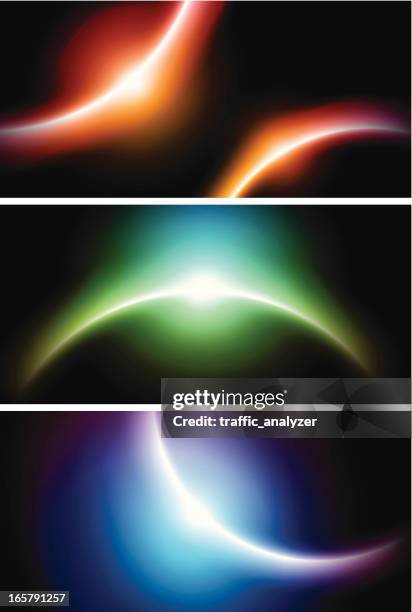banners with planet shapes - eclipse stock illustrations