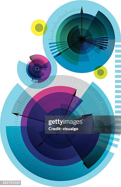 illustrazioni stock, clip art, cartoni animati e icone di tendenza di timer - abstract data