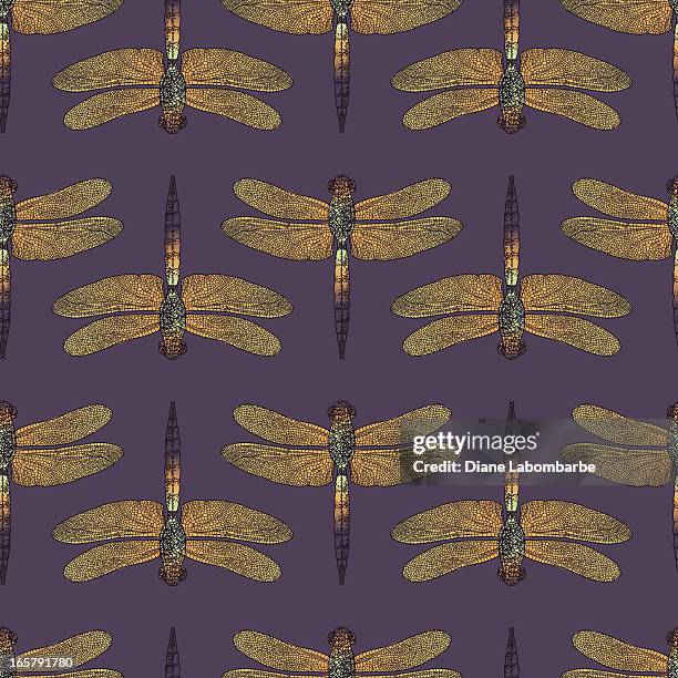 dragonfly pattern - dragonfly stock illustrations