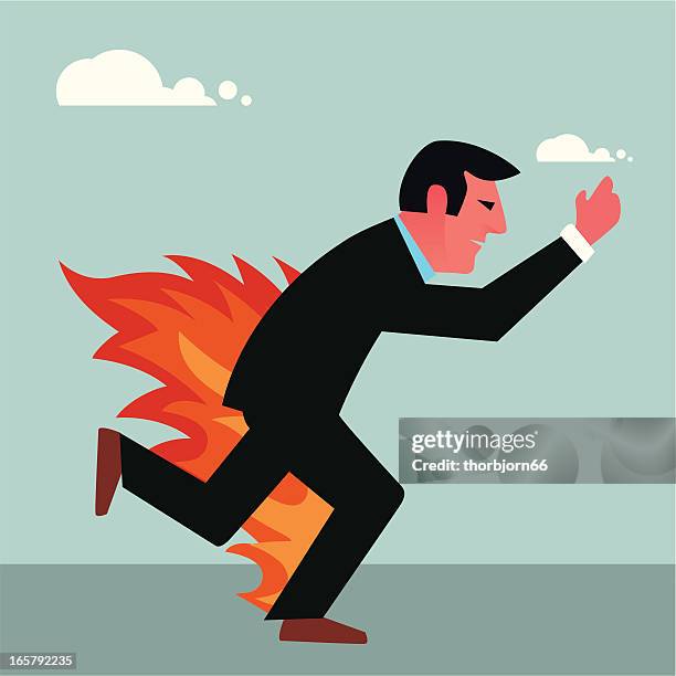 pants on fire - trousers stock illustrations
