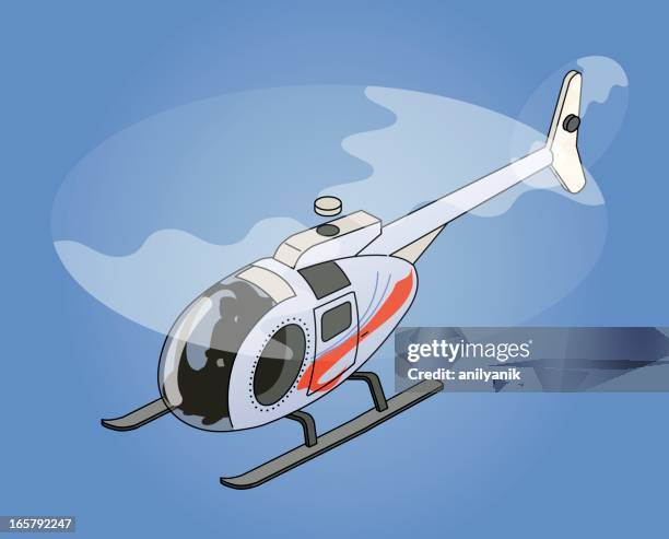 helicopter - civilian stock illustrations