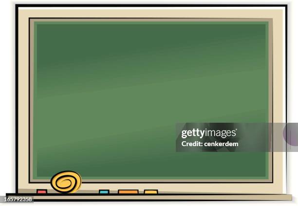 empty blackboard - timber building frame stock illustrations