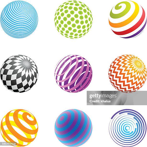 design elements | sphere set - sphere stock illustrations