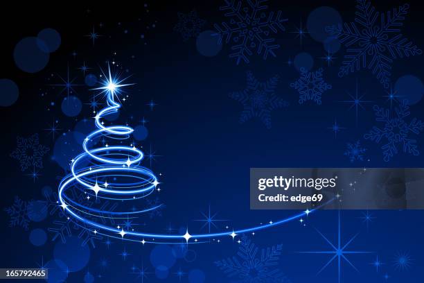 christmas background - blue christmas stock illustrations