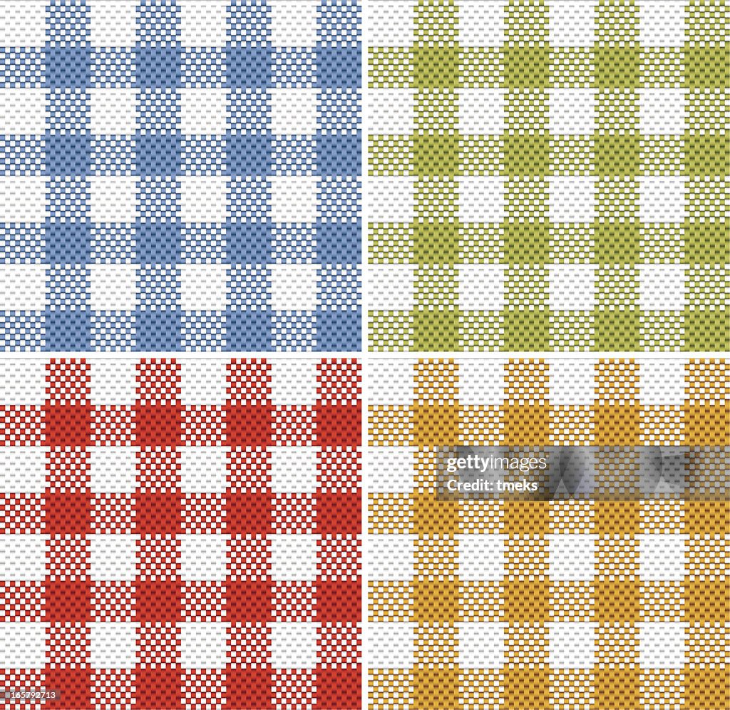 Horizontal And Vertical Fabric Texture Seamless Patterns High-Res ...