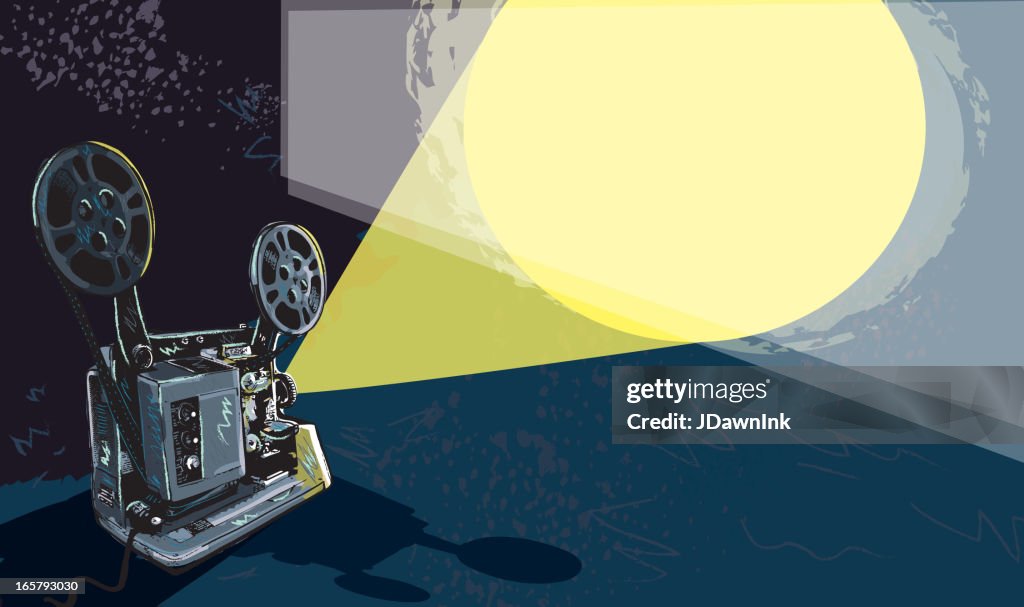 Retro film-Projektor und leichte