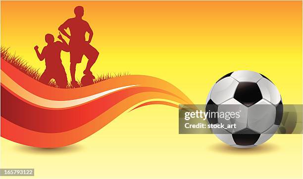 soccer background - fan enthusiast stock illustrations