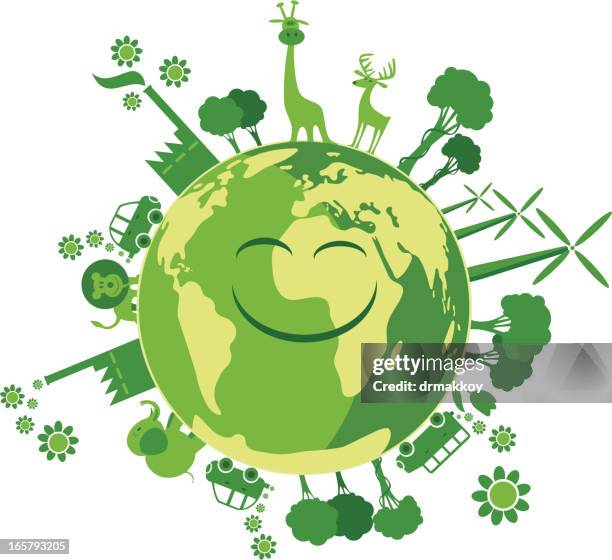 ilustraciones, imágenes clip art, dibujos animados e iconos de stock de mundo verde - biodiesel