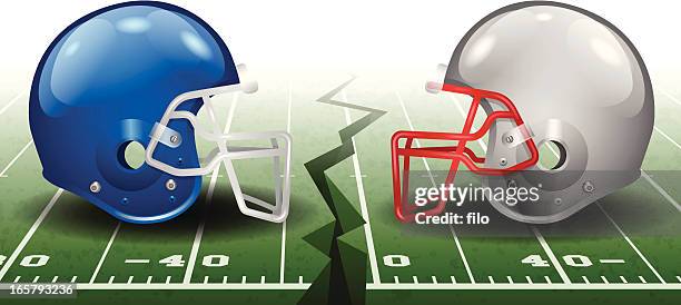 football competition - american football helmet stock illustrations