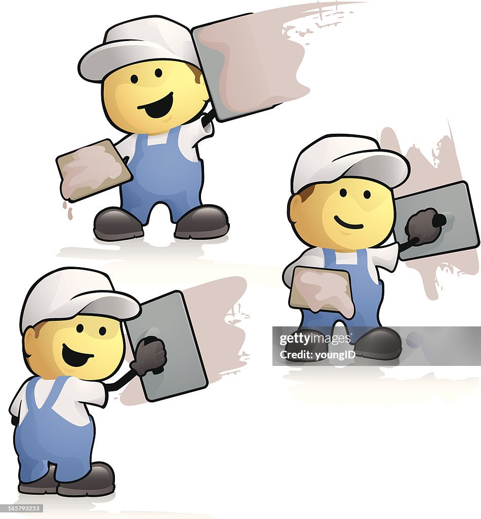 Cartoon plasterers