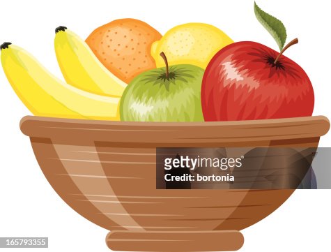 114 Fruit Basket High Res Illustrations - Getty Images