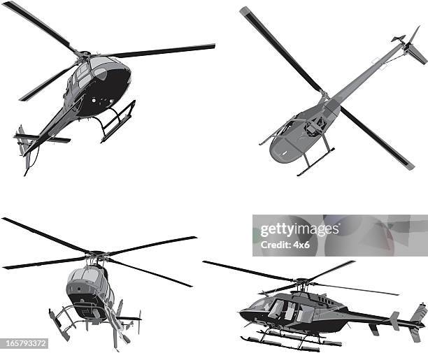 helikopter - low angle view stock-grafiken, -clipart, -cartoons und -symbole