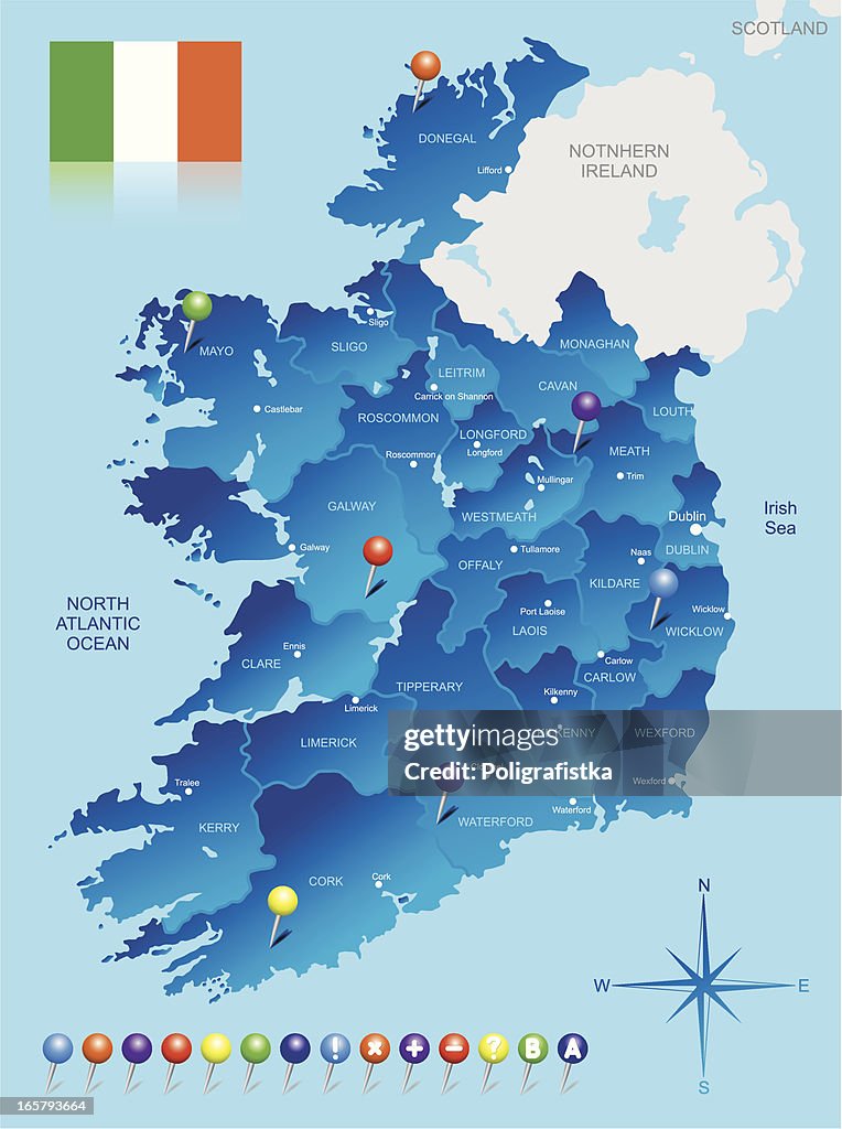 Map of Ireland