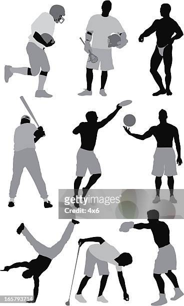 people involved in different sports activities - capoeira stock illustrations