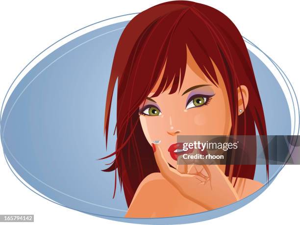 contact lenses - eyebrows stock illustrations