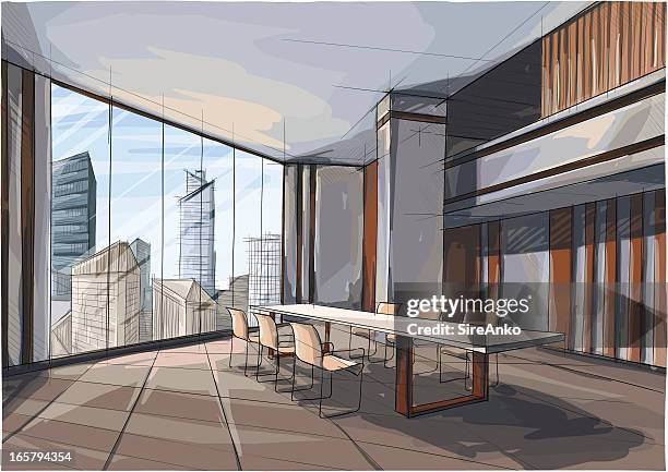 design - empty office stock illustrations