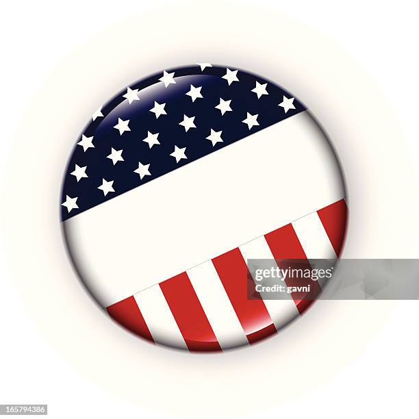 usa badge - american flag pin stock illustrations