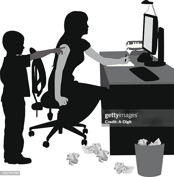 home pc vector silhouette - screen reader stock illustrations
