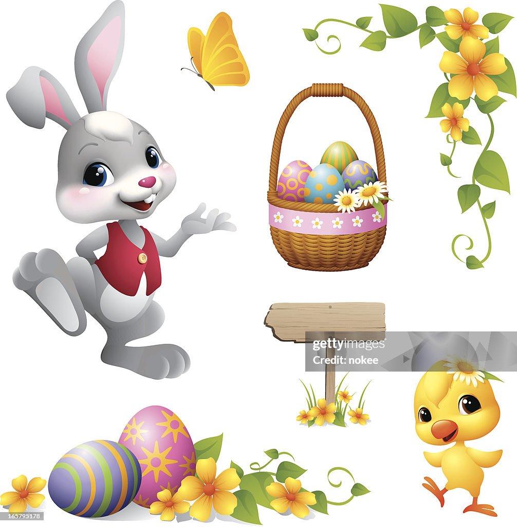 Easter Bunny - design element