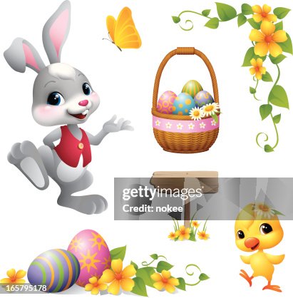 Easter Bunny - design element Easter Bunny - design element