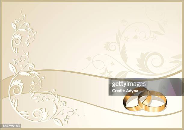wedding ring - bridal background stock illustrations