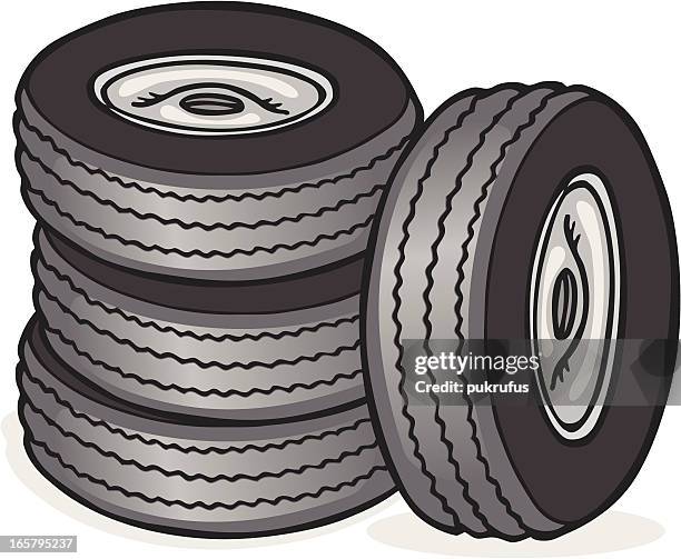 tires - tyre manufacture stock illustrations