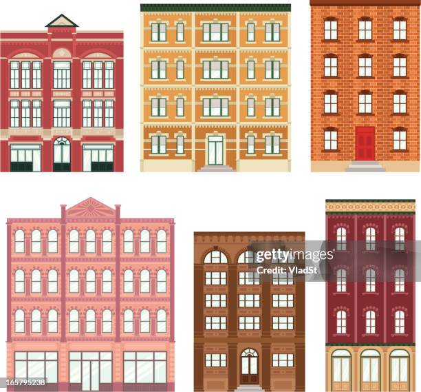 apartment buildings - apartment stock illustrations