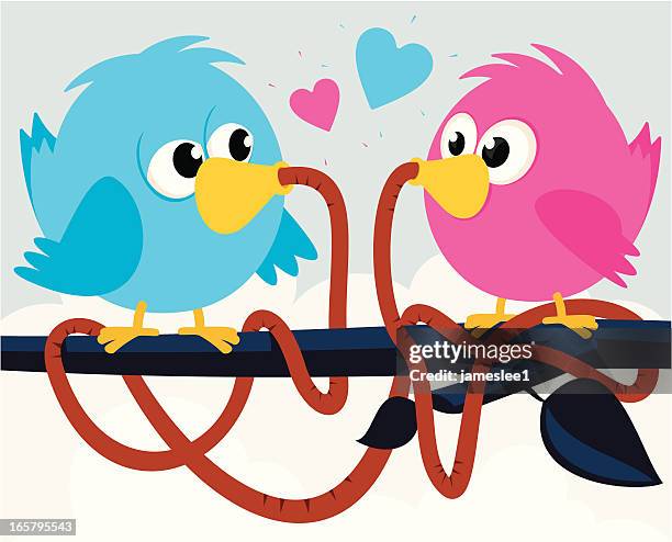 lovebirds dinner - first date dinner stock illustrations