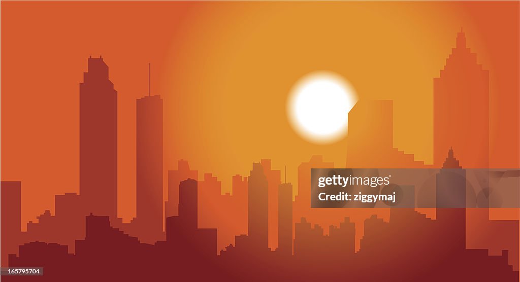 Atlanta Skyline bei Dusk