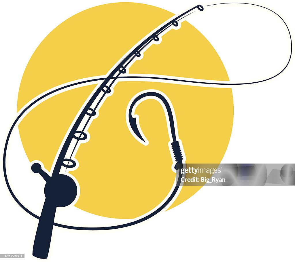 Fishing Rod Graphic High-Res Vector Graphic - Getty Images