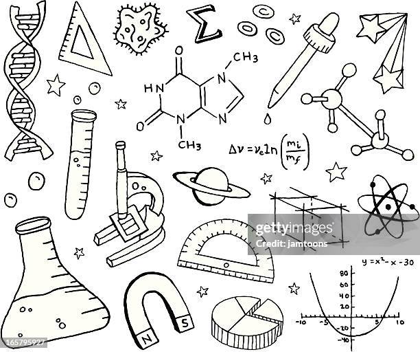 illustrations, cliparts, dessins animés et icônes de science et crayonnages - chimie