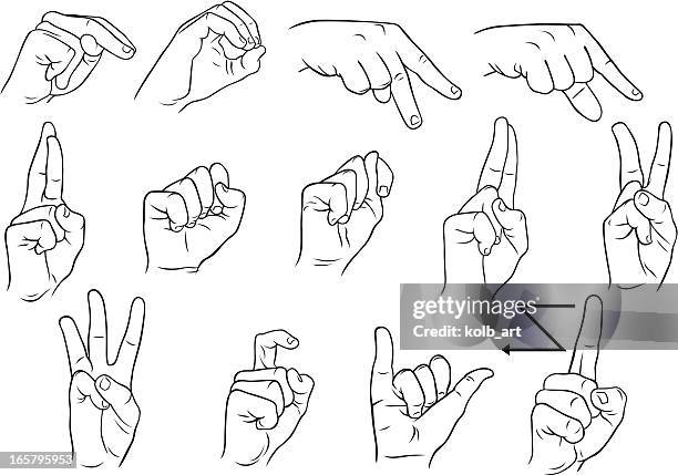 Sign Language Hand Vector American Sign Language Vector Photos and Premium High Res Pictures ...