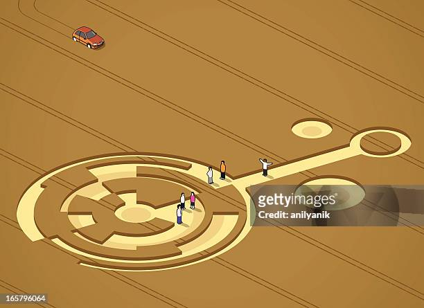 crop circles - over 80 stock illustrations