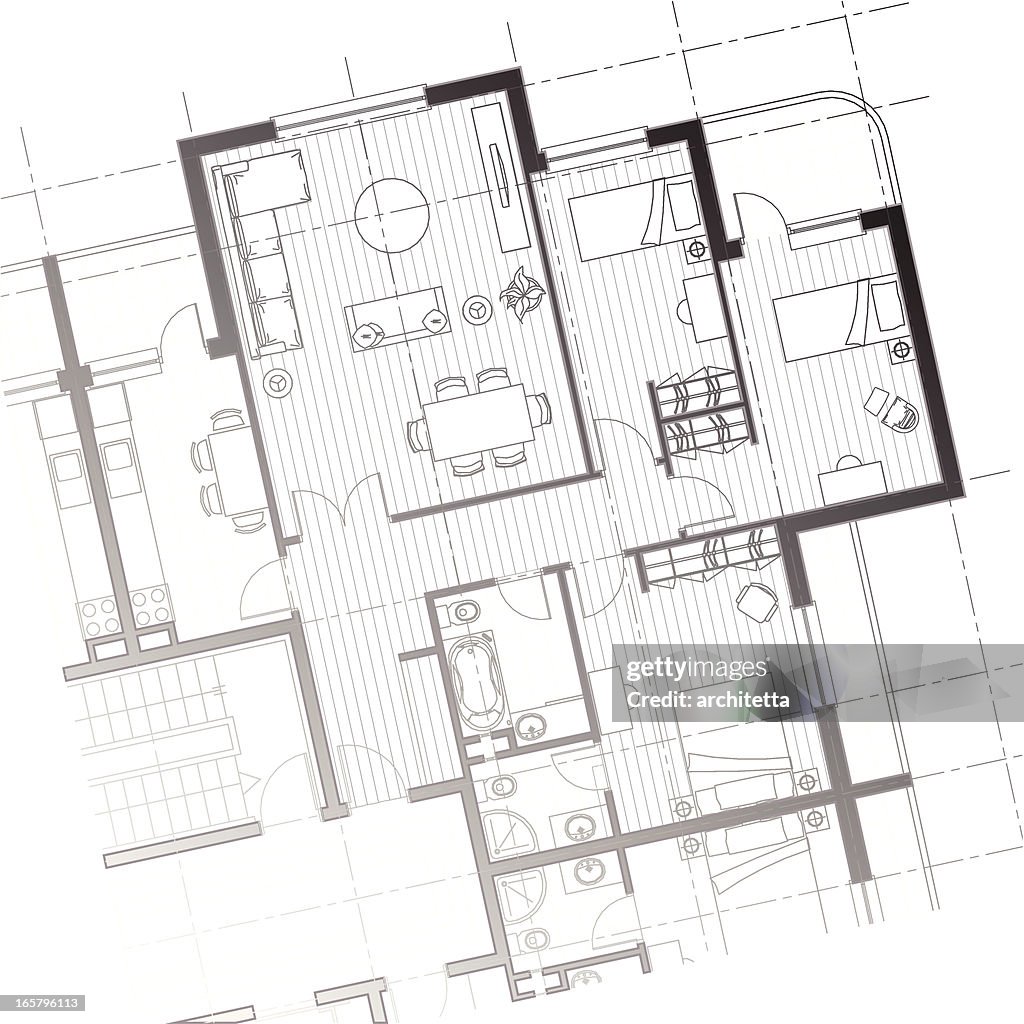 Haus plan Hintergrund