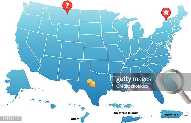 us map with its territories - territorial animal stock illustrations