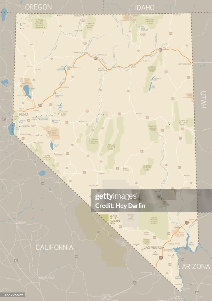 Nevada State Map