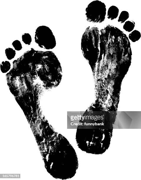 footprint - footprint stock illustrations