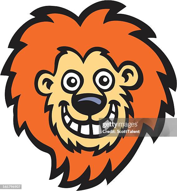 ilustrações de stock, clip art, desenhos animados e ícones de leão rosto - lion situation