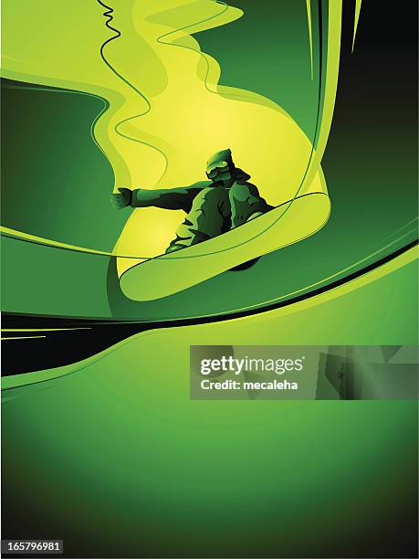 snowboarder - snowboarding stock illustrations