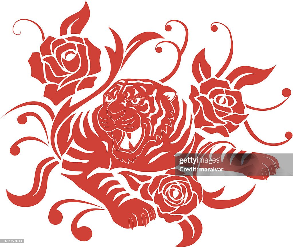 Tiger rose