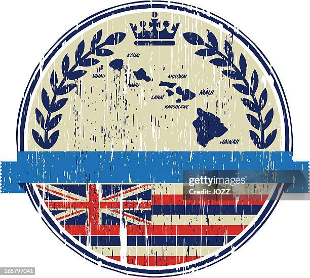 hawaiian emblem - hawaii flag 幅插畫檔、美工圖案、卡通及圖標