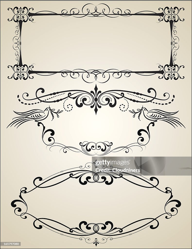 Frame Engraving Design Vector Ornate Engraving Frames High-Res Vector Graphic - Getty Images