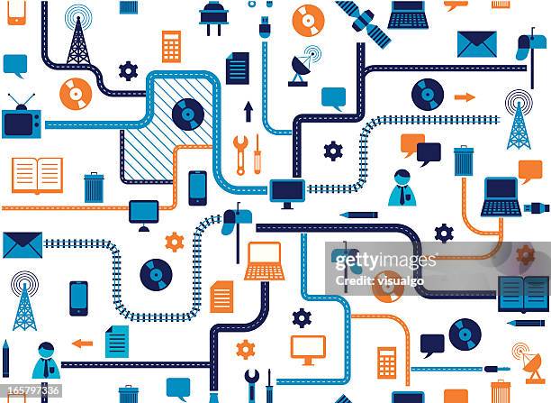 traffic map - train platform stock illustrations