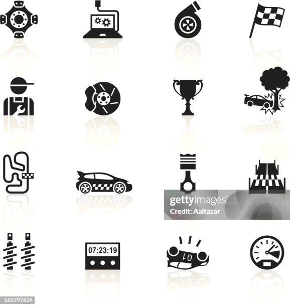 black symbols - rally - rally car racing stock illustrations