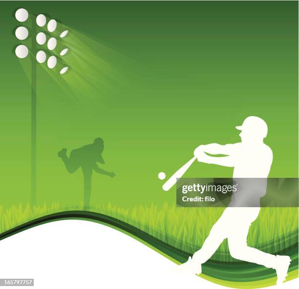 baseball background - batting sports activity stock illustrations