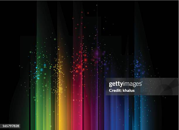 stockillustraties, clipart, cartoons en iconen met colorful abstract background with streams of light - neon lighting