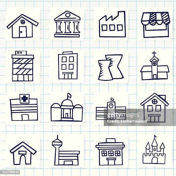 vector graphics of building graphics - church building stock illustrations